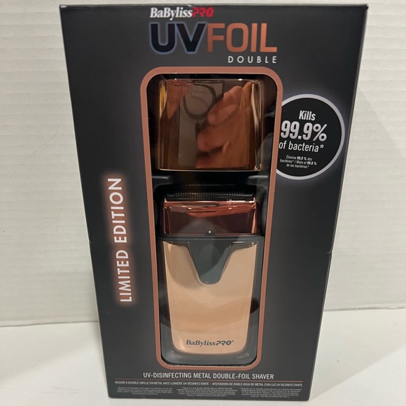 BaBylissPRO UVFOIL UV-Disinfecting Metal Double-Foil Shaver, a limited edition - Picture 1 of 6